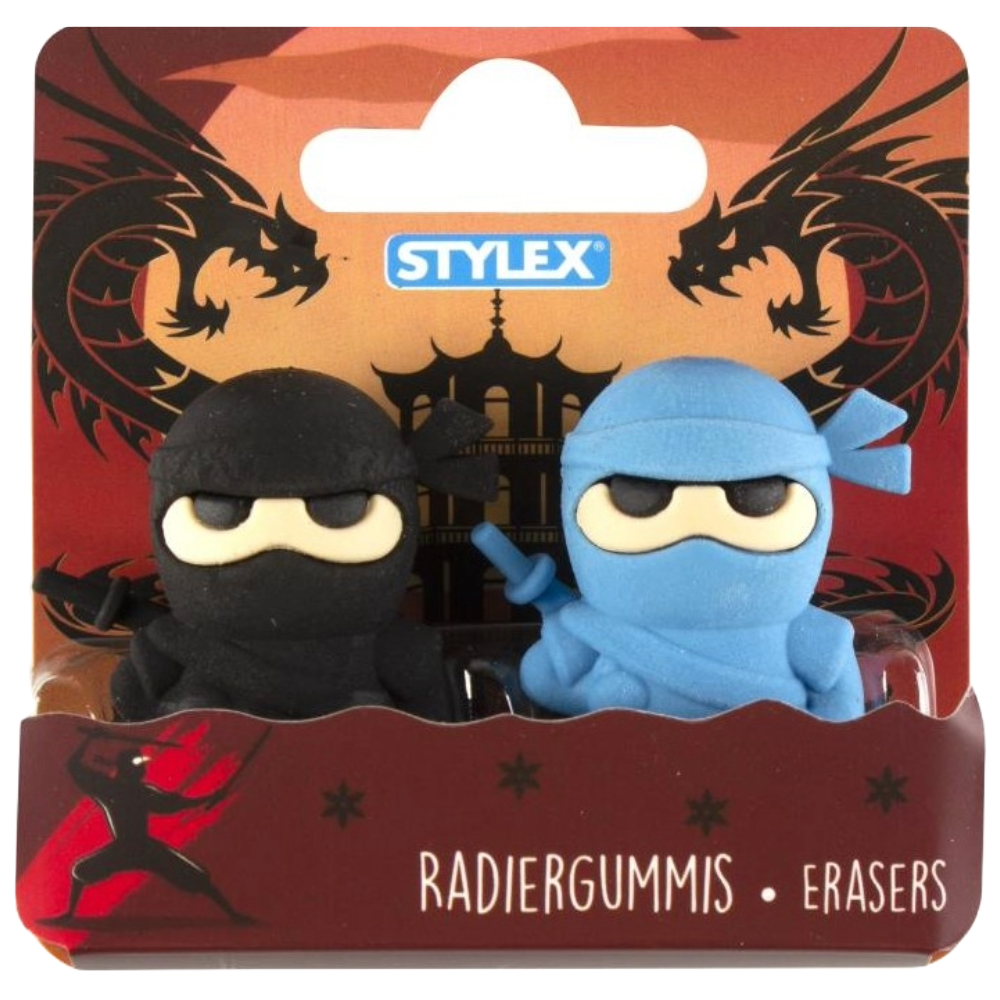 ΓΟΜΟΛΑΣΤΙΧΑ STYLEX ΝΙΝΤΖΑ COLLECTION (=2 ΤΕΜΑΧΙΑ ΑΣΟΡΤΙ) p(ΠΑΚ= 12 ΤΕΜ) 34092