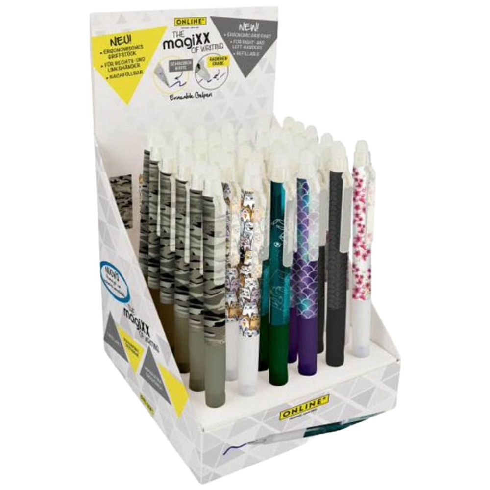 ΣΤΥΛΟ ONLINE GEL 35077-36 MAGIXX DESIGN (ERASABLE) (REFILLABLE) ΣΤΑΝΤ 36 ΤΕΜ.