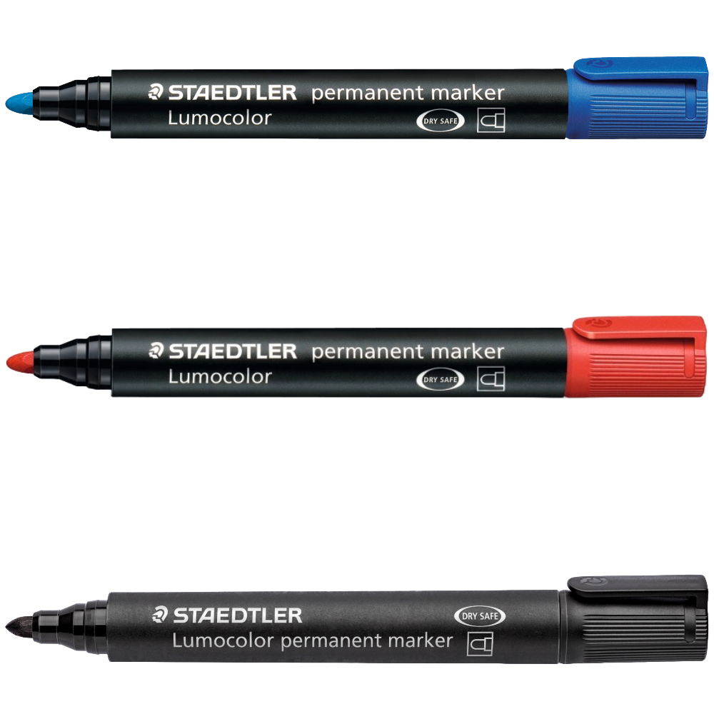 ΜΑΡΚΑΔΟΡΟΣ ΚΙΒΩΤΙΩΝ STAEDTLER 352 LUMOCOLOR PERMANENT (2.0mm) στρογγυλος