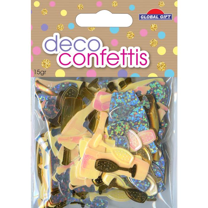 STICKERS CONFETTIS DECO 15GR 361164 GLOBAL GIFT