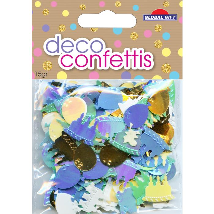 STICKERS CONFETTIS DECO 15GR 361169 GLOBAL GIFT