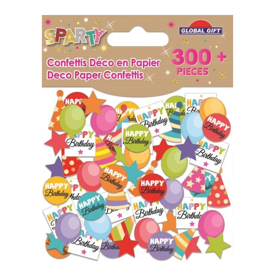 STICKERS CONFETTIS DECO SPARTY 15GR 362002 GLOBAL GIFT
