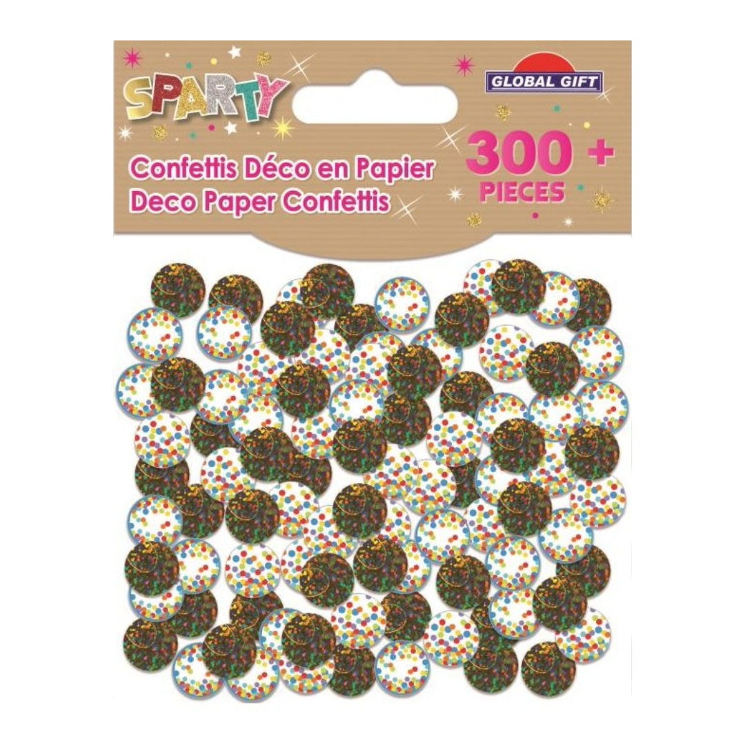 STICKERS CONFETTIS DECO SPARTY 15GR 362004 GLOBAL GIFT