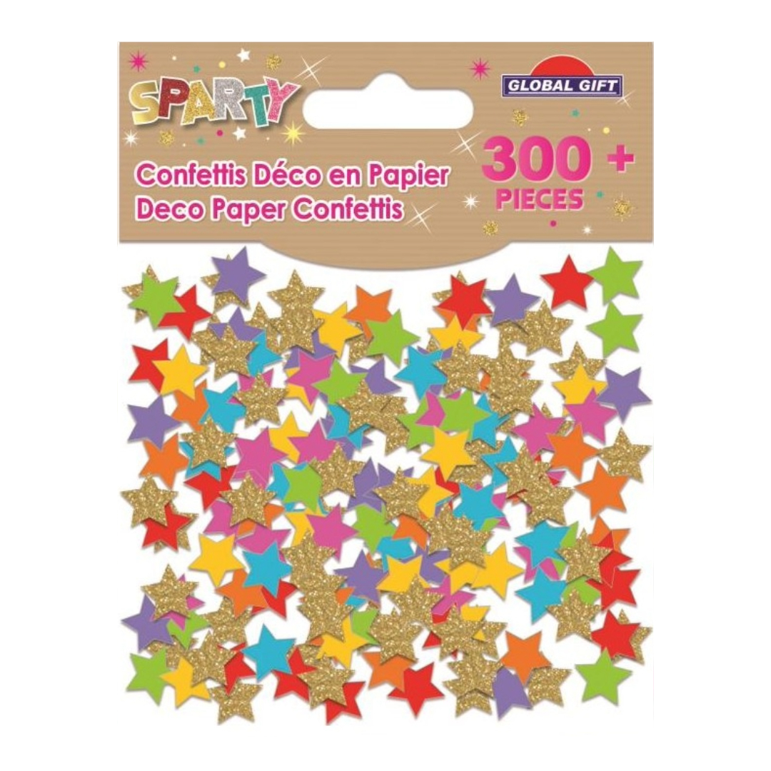 STICKERS CONFETTIS DECO SPARTY 15GR 362007 GLOBAL GIFT