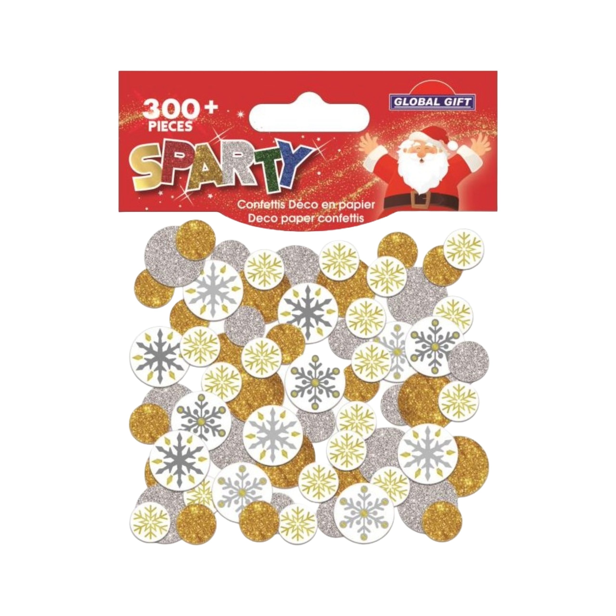 STICKERS CHRISTMAS 362-CONFETTIS 362504 GLOBAL GIFT 15GR ΧΙΟΝΟΝΙΦΑΔΕΣ ΧΡΥΣΟ-ΑΣΗΜΙ