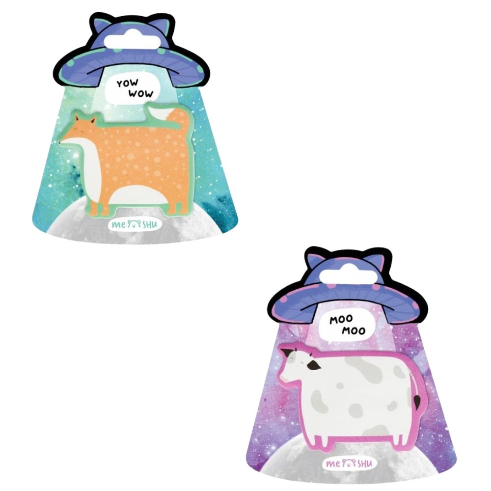 ΣΗΜΕΙΩΣΕΩΝ STICKY NOTES MESHU 362687 X-ANIMALS (40Φ) (12)