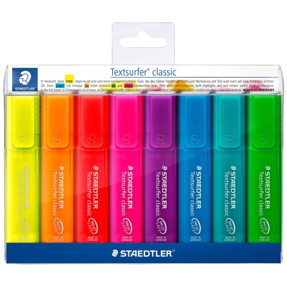 ΜΑΡΚΑΔΟΡΟΣ ΥΠΟΓΡΑΜΜΙΣΗΣ STAEDTLER 364 TOPSTAR TEXTSURFER (ΣΕΤ 8 ΤΕΜ.) 364 P WP8