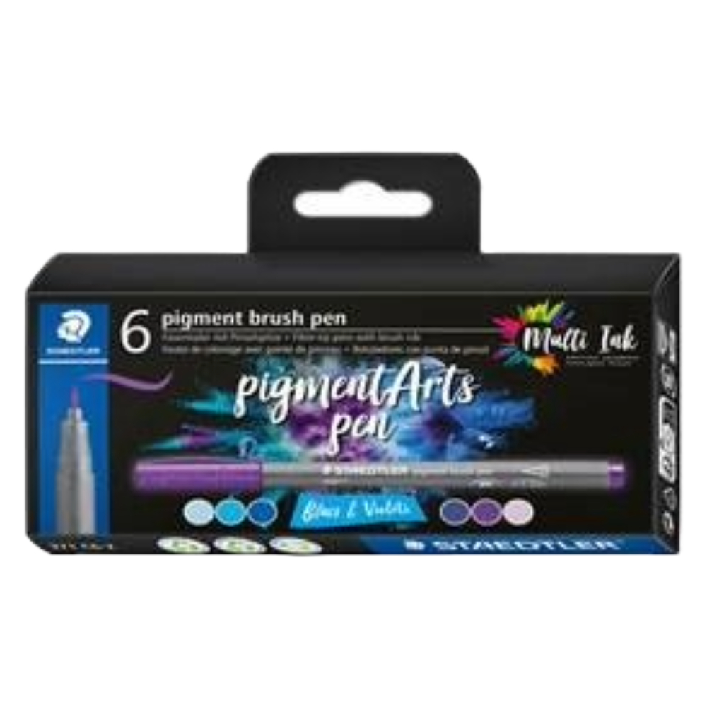 ΜΑΡΚΑΔΟΡΟΣ ART STAEDTLER 371 ΣΕΤ 6 ΧΡΩΜΑΤΩΝ BLUE & VIOLET 371 C6-2