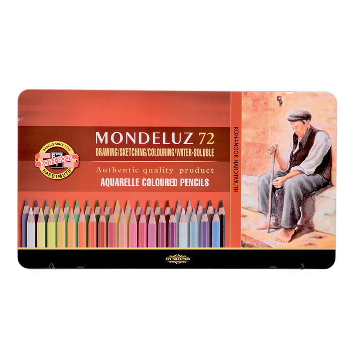ΞΥΛΟΜΠΟΓΙΕΣ KOHINOOR AQUARELL MONDELUZ METAL BOX 72 ΧΡΩΜΑΤΩΝ 37270-72
