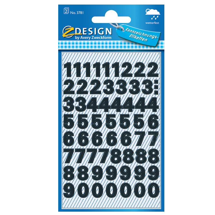 STICKERS HOME ΕΤΙΚΕΤΕΣ ΑΡΙΘΜΩΝ Z-DESIGN 3781