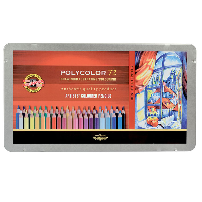 ΞΥΛΟΜΠΟΓΙΕΣ POLYCOLOR KOHINOOR 72 ΧΡΩΜΑΤΑ ΜΕΤΑΛΙΚΗ ΚΑΣΕΤΙΝΑ 3827-72