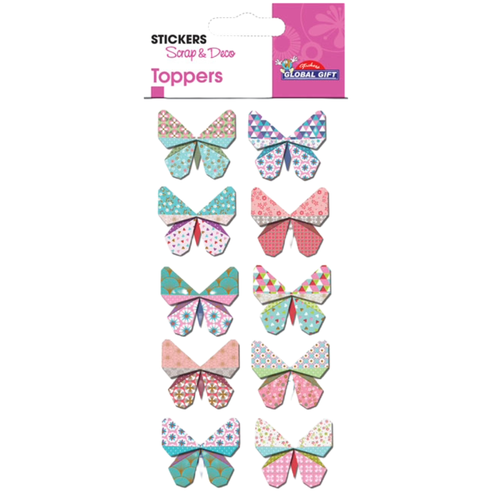 STICKERS GLOBAL GIFT 410071 TOPPER 7X14CM