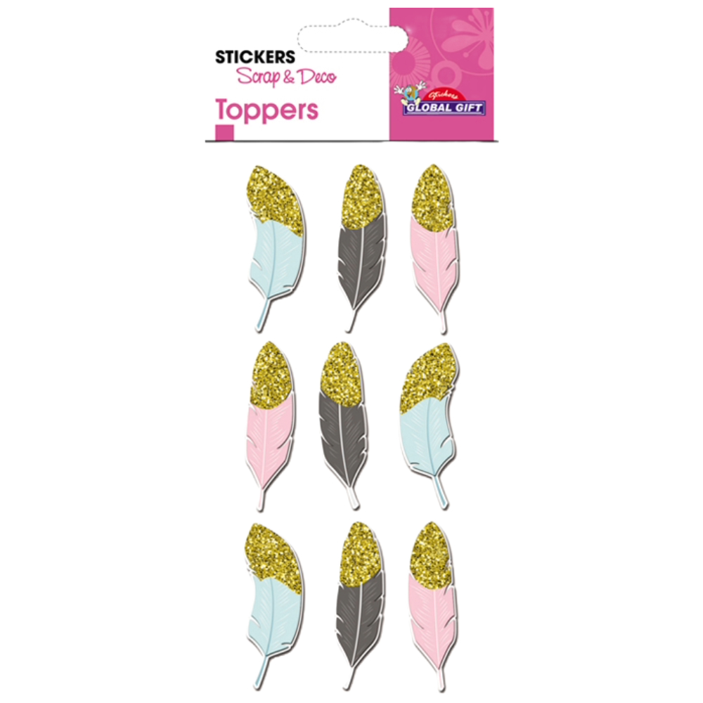 STICKERS GLOBAL GIFT 410092 TOPPER 7X14CM