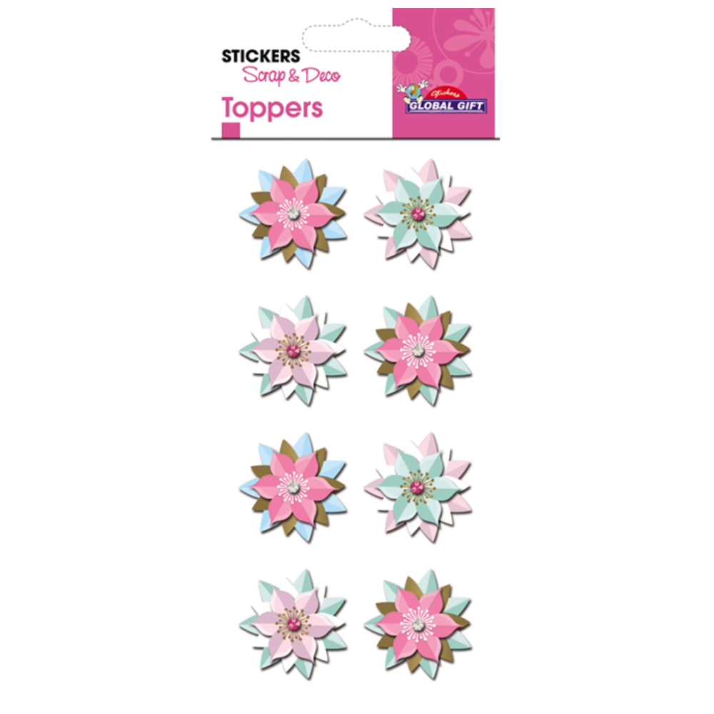 STICKERS GLOBAL GIFT 410094 TOPPER 7X14CM