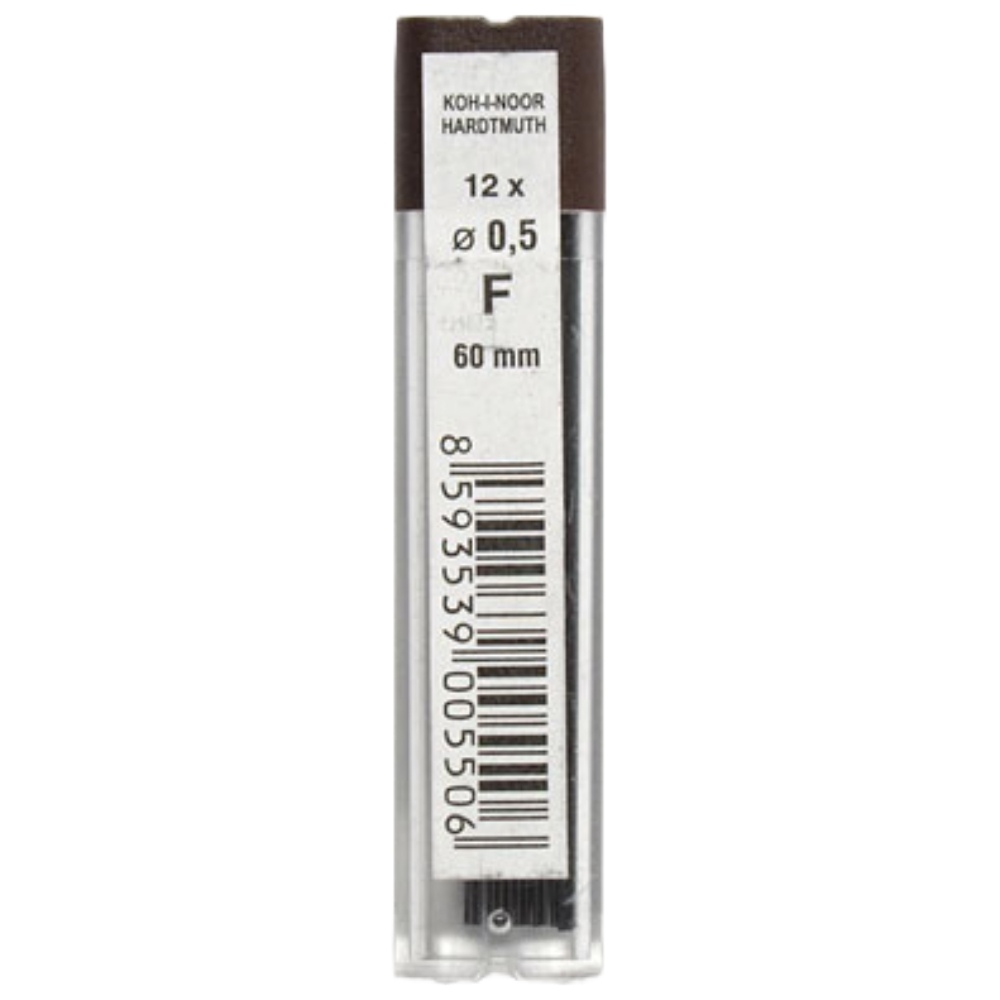 ΜΥΤΕΣ ΜΗΧΑΝΙΚΟΥ ΜΟΛΥΒΙΟΥ 0.5MM F (12 ΜΥΤΕΣ) KOHINOOR 4152F