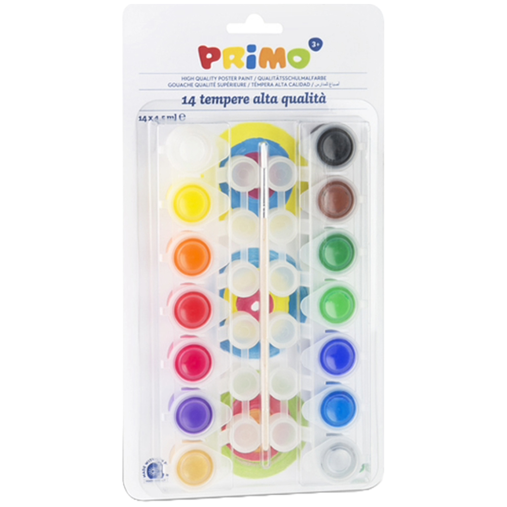 ΤΕΜΠΕΡΑ PRIMO ΔΟΧΕΙΟ 4.5ML ΣΕΤ 14 ΧΡΩΜΑΤΩΝ CMP-439T14BL