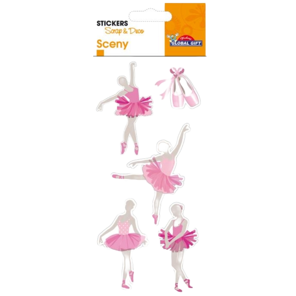 STICKERS GLOBAL GIFT 440117 SCENY TAG 7X14CM