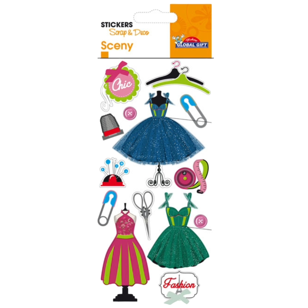 STICKERS GLOBAL GIFT 440132 TOPPER 7X14CM