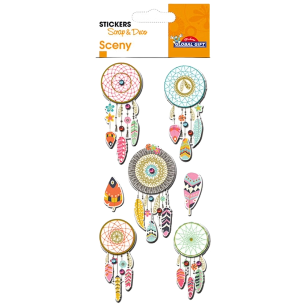 STICKERS GLOBAL GIFT 440141 SCENY TAG 7X14CM