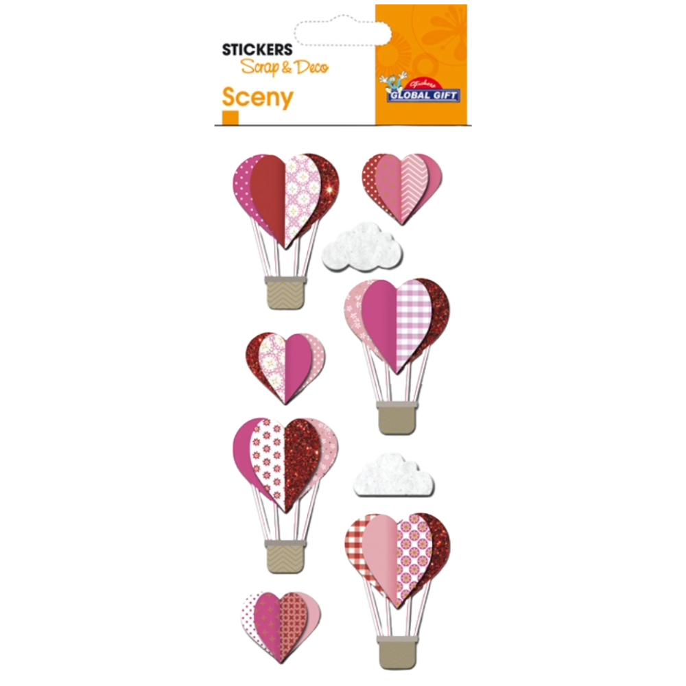 STICKERS GLOBAL GIFT 440159 SCENY TAG 7X14CM