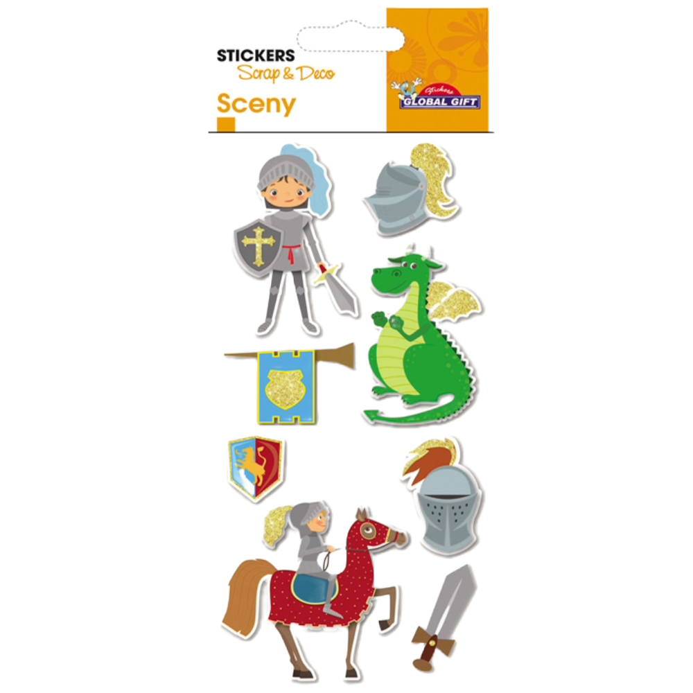 STICKERS GLOBAL GIFT 440180 SCENY TAG 7X14CM