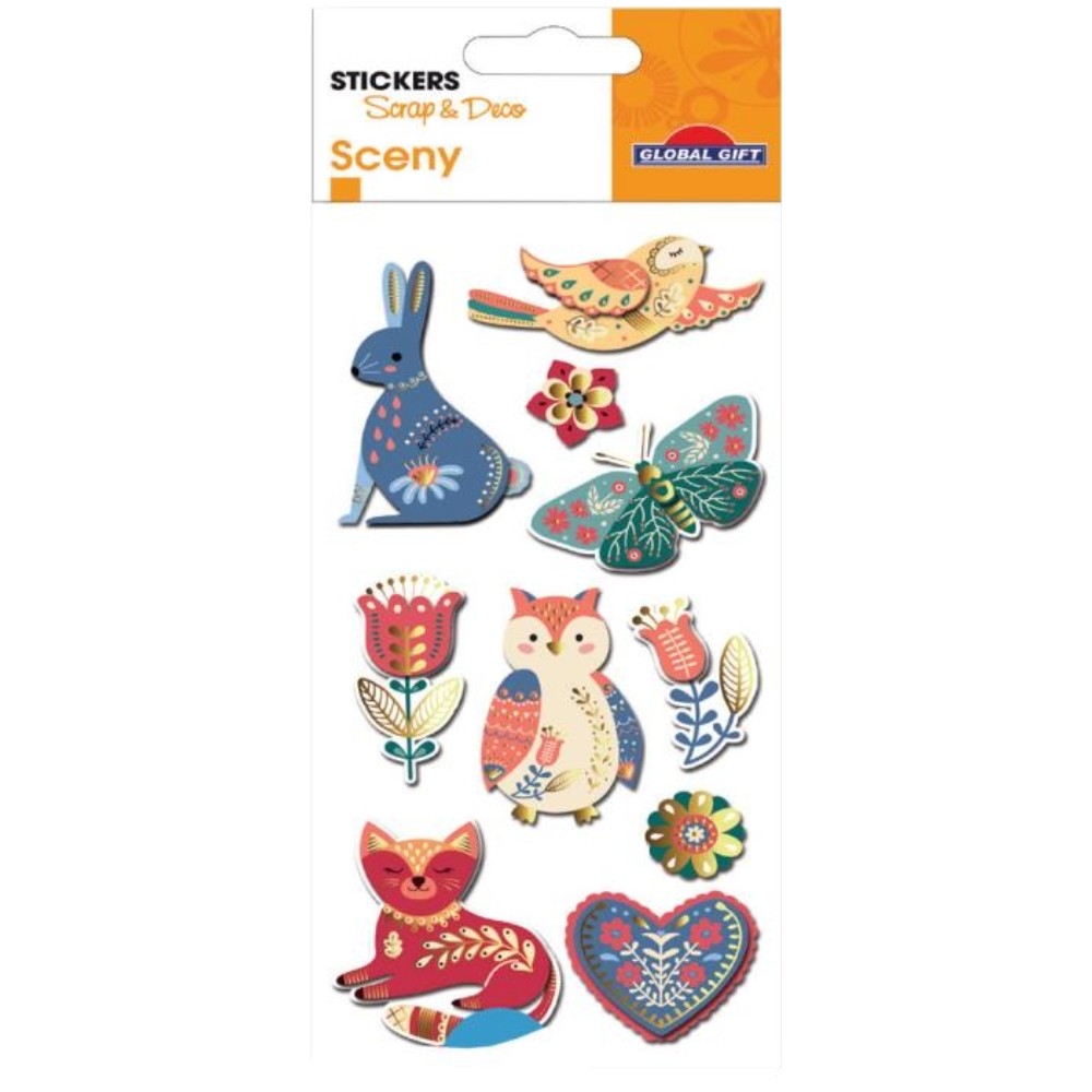 STICKERS GLOBAL GIFT 440236 SCEENY 7X14CM