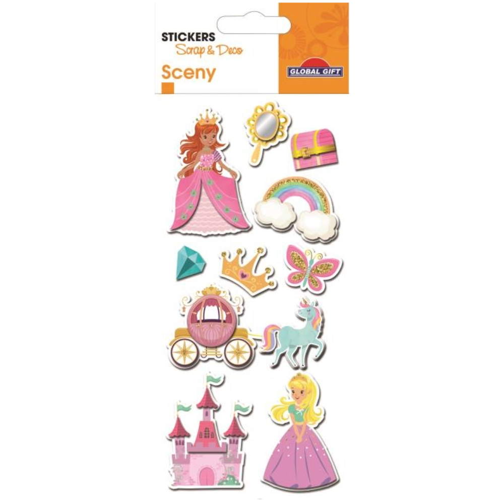 STICKERS GLOBAL GIFT 440244 SCEENY 7X14CM