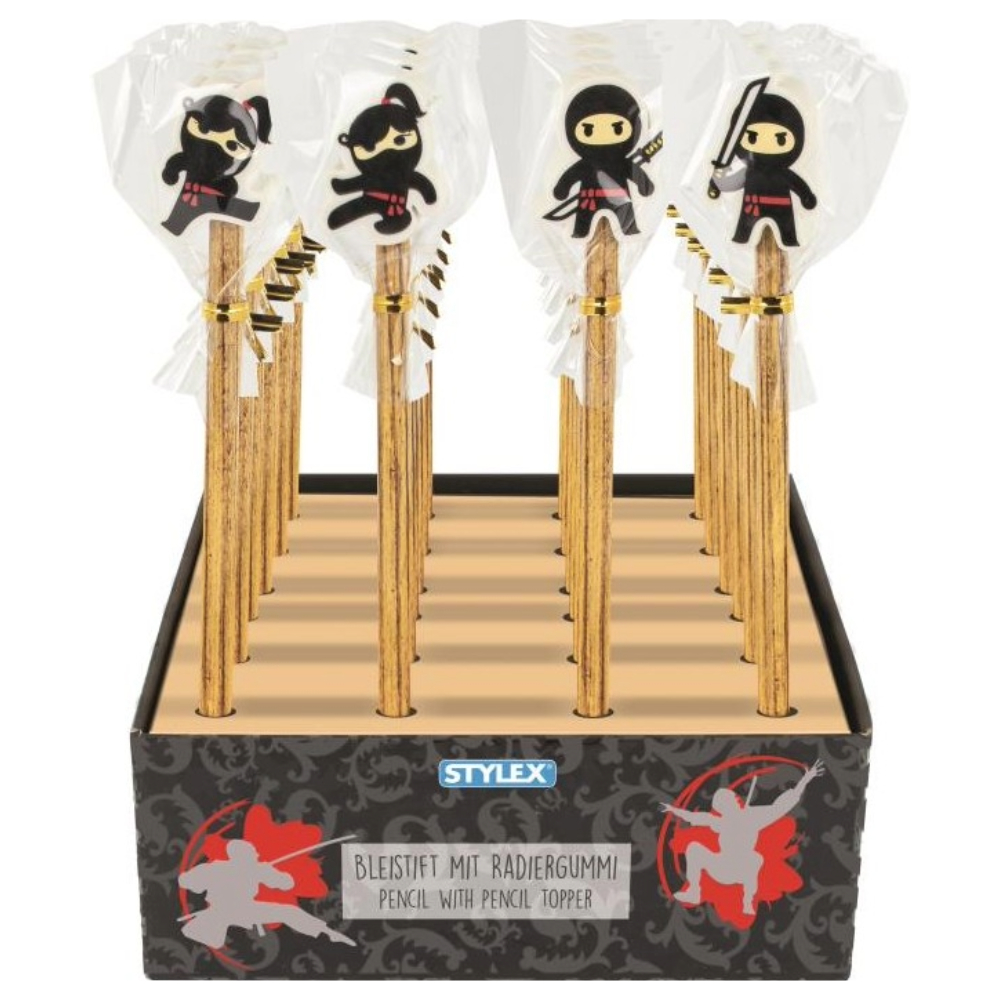 ΜΟΛΥΒΙ ME ΓΟΜΑ STYLEX 44163 (ΣΤΑΝΤ=24 ΤΕΜ) NINTZA COLLECTION 3 ΑΣΟΡΤΙ ΣΧΕΔΙΑ