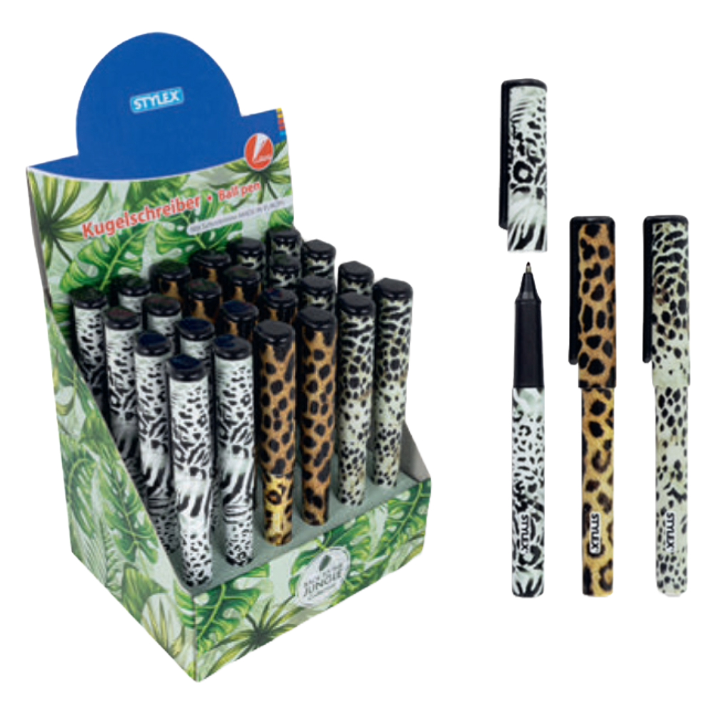 ΣΤΥΛΟ STYLEX ANIMAL PRINT 3 ΑΣΟΡΤΙ ΣΧΕΔΙΑ ΣΤΑΝΤ 24 ΤΕΜΑΧΙΩΝ 44282