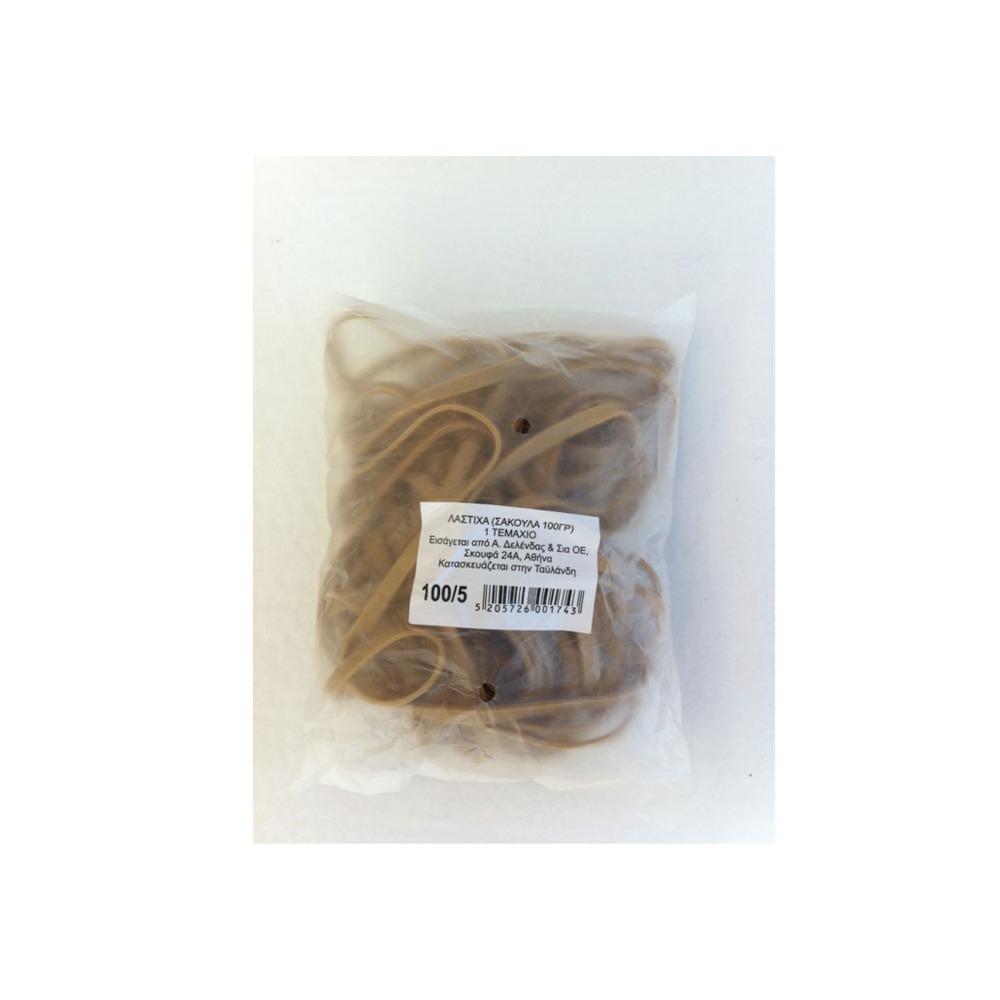 ΛΑΣΤΙΧΑ ΚΑΟΥΤΣΟΥΚ 100 gr ΚΑΛΤΣΟΔΕΤΑ NR15x (ΔΙΑΜΕΤΡ.100MM X 5 MM) *TH* 45244