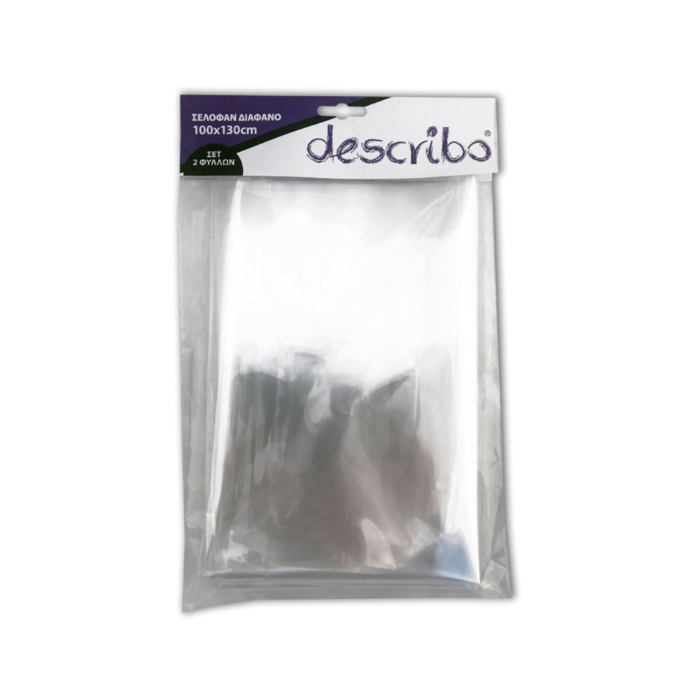ΣΕΛΟΦΑΝ 2 ΦΥΛΛΩΝ DESCRIBO ΔΙΑΦΑΝΟ 100 X 130 45255