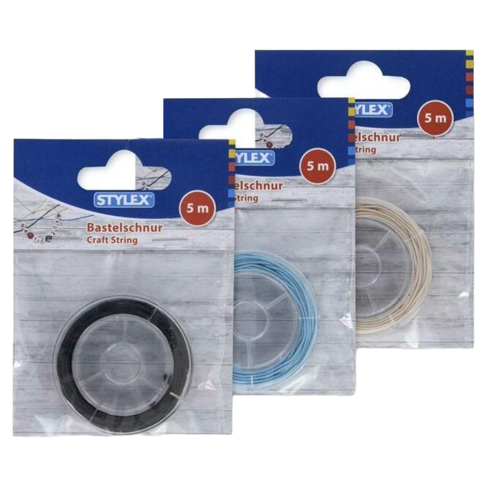 ΚΟΡΔΟΝΙ ΕΛΑΣΤΙΚΟ STYLEX 46473 5Μ, (3 ΑΣΟΡΤΙ ΧΡΩΜΑΤΑ) BLISTER