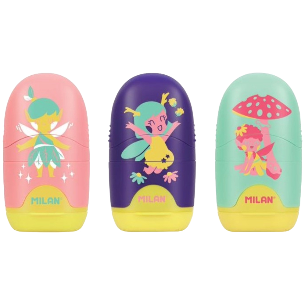 ΓΟΜΑ + ΞΥΣΤΡΑ ΜΟΝΗ MILAN CAPSULE FAIRY TALE ΚΟΥΤΙ=16 ΤΕΜ.( 3 ΑΣΟΡΤΙ) 4701116FR