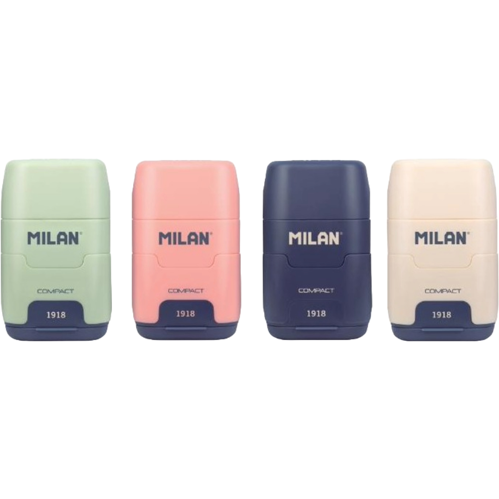 ΓΟΜΑ + ΞΥΣΤΡΑ ΔΙΠΛΗ MILAN COMPACT 1918 SERIES ΣΤΑΝΤ=16 ΤΕΜ. (4 ΑΣΟΡΤΙ) 4703116SNC