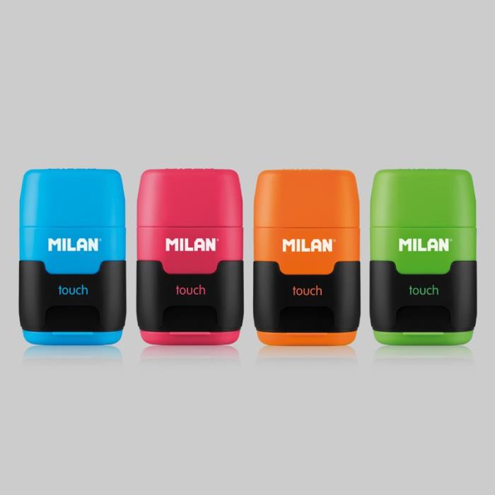 ΓΟΜΑ + ΞΥΣΤΡΑ ΔΙΠΛΗ MILAN COMPACT TOUCH DUO ΚΟΥΤΙ=16 ΤΕΜ.( 4 ΑΣΟΡΤΙ) 4706116