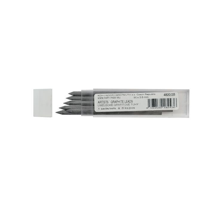 ΜΥΤΕΣ ΜΗΧΑΝΙΚΟΥ ΜΟΛΥΒΙΟΥ 3.8MM 2B 90MM (=6 ΜΥΤΕΣ) KOHINOOR 48202B