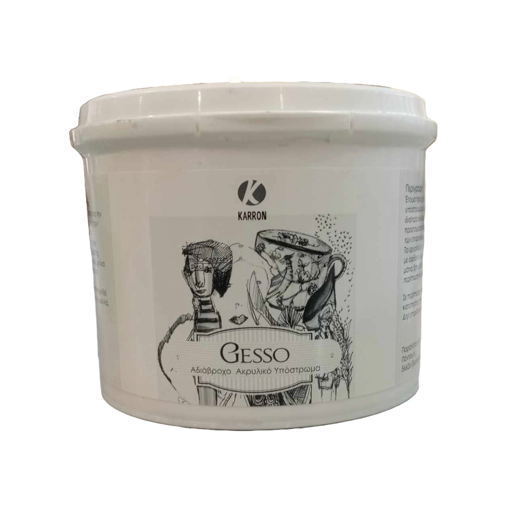 ΖΩΓΡΑΦΙΚΗΣ GESSO ΥΛΙΚΟ ΠΡΟΕΤΟΙΜΑΣΙΑΣ ΑΚΡΥΛΙΚΟ KARRON 500GR KR.50001