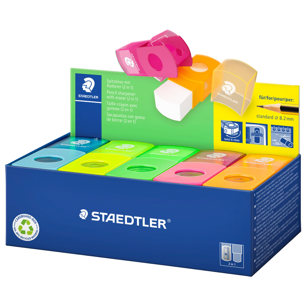 ΞΥΣΤΡΑ +ΓΟΜΑ STAEDTLER 2 σε 1 (10 ΑΣΟΡΤΙ) 511 SE