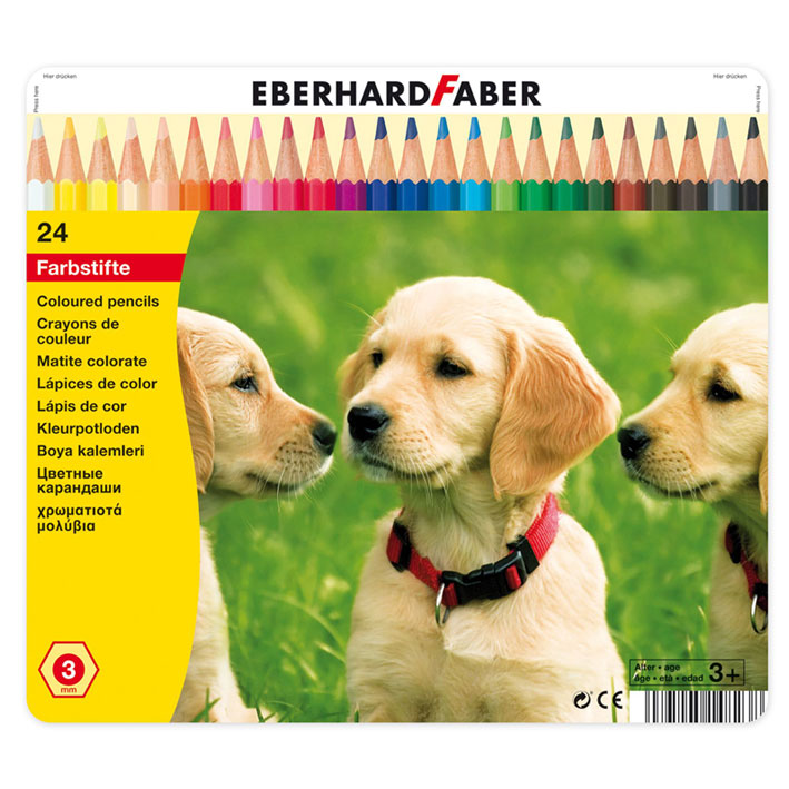 ΞΥΛΟΜΠΟΓΙΕΣ ΜΕΤΑΛΛΙΚΟ ΚΟΥΤΙ EFA FABER 5148-23 "MY WORLD" (3MM 24 ΧΡΩΜΑΤΑ)