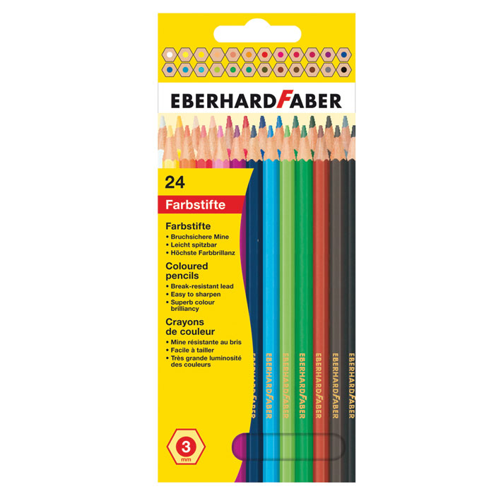 ΞΥΛΟΜΠΟΓΙΕΣ 3MM EFA FABER 5148-24 (24 ΒΑΣΙΚΑ ΧΡΩΜΑΤΑ)