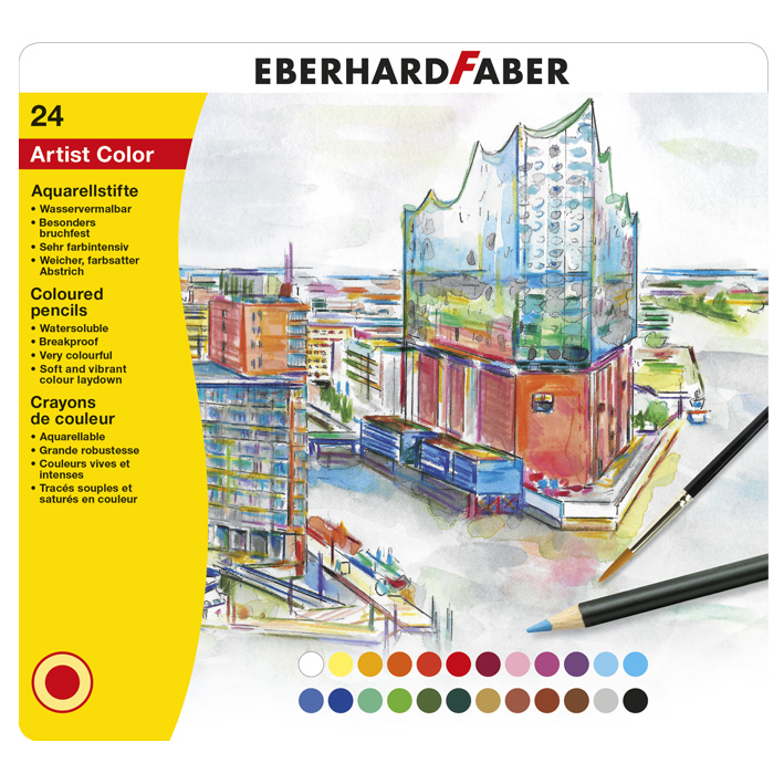 ΞΥΛΟΜΠΟΓΙΕΣ ΑΚΟΥΑΡΕΛΑΣ ARTIST EFA 5160-25 (SET=24 ΧΡΩΜ. ΜΕΤΑΛΛΙΚΗ ΚΑΣΕΤΙΝΑ) EFA CN 5160-25