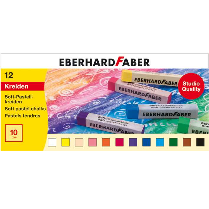 ΠΑΣΤΕΛ SOFT PASTEL STUDIO EFA FABER 5225-12 (10X10MM) 12 ΧΡΩΜ.