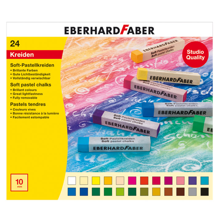ΠΑΣΤΕΛ SOFT PASTEL STUDIO EFA FABER 5225-24 (10X10MM) 24 ΧΡΩΜ.