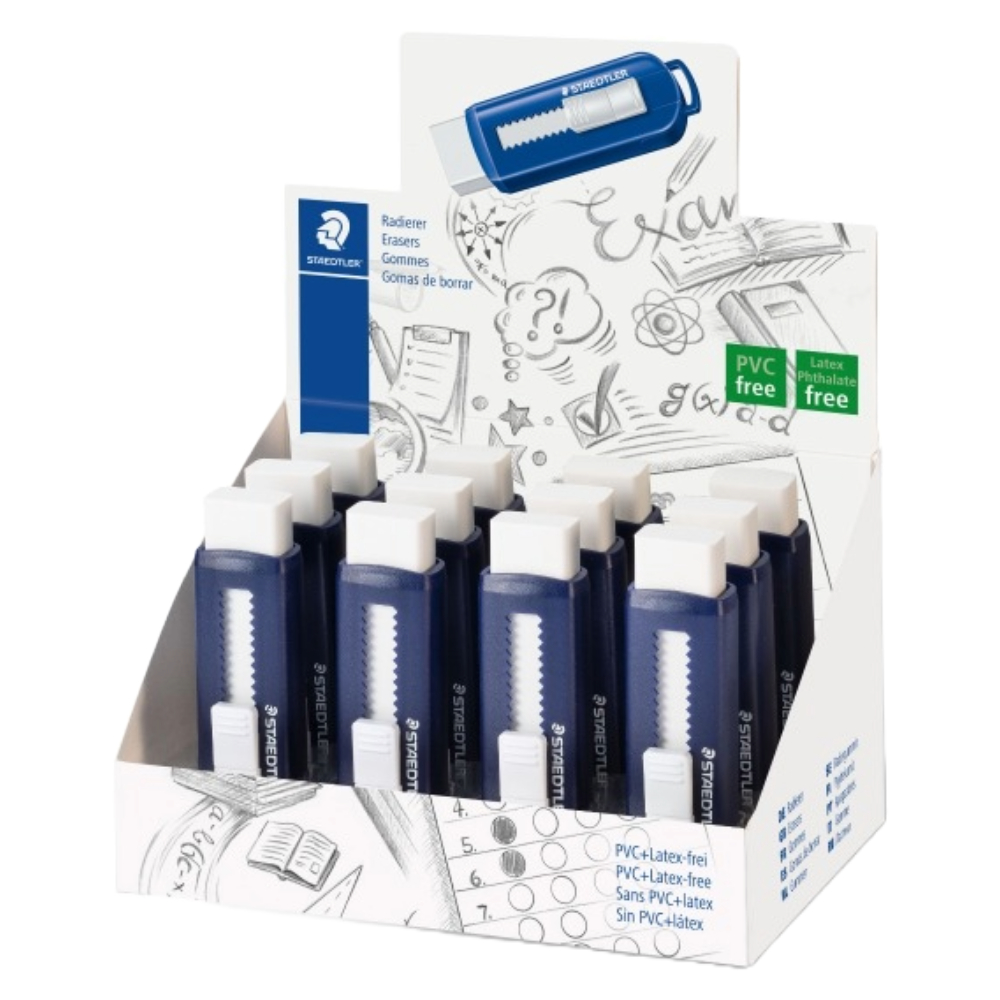ΓΟΜΟΛΑΣΤΙΧΑ STAEDTLER 525PSI RADETT PVC-FREE ΛΕΥΚΗ (+ΣΥΡΟΜΕΝΟ ΜΗΧΑΝΙΣΜΟ +ΣΤΟΠ)