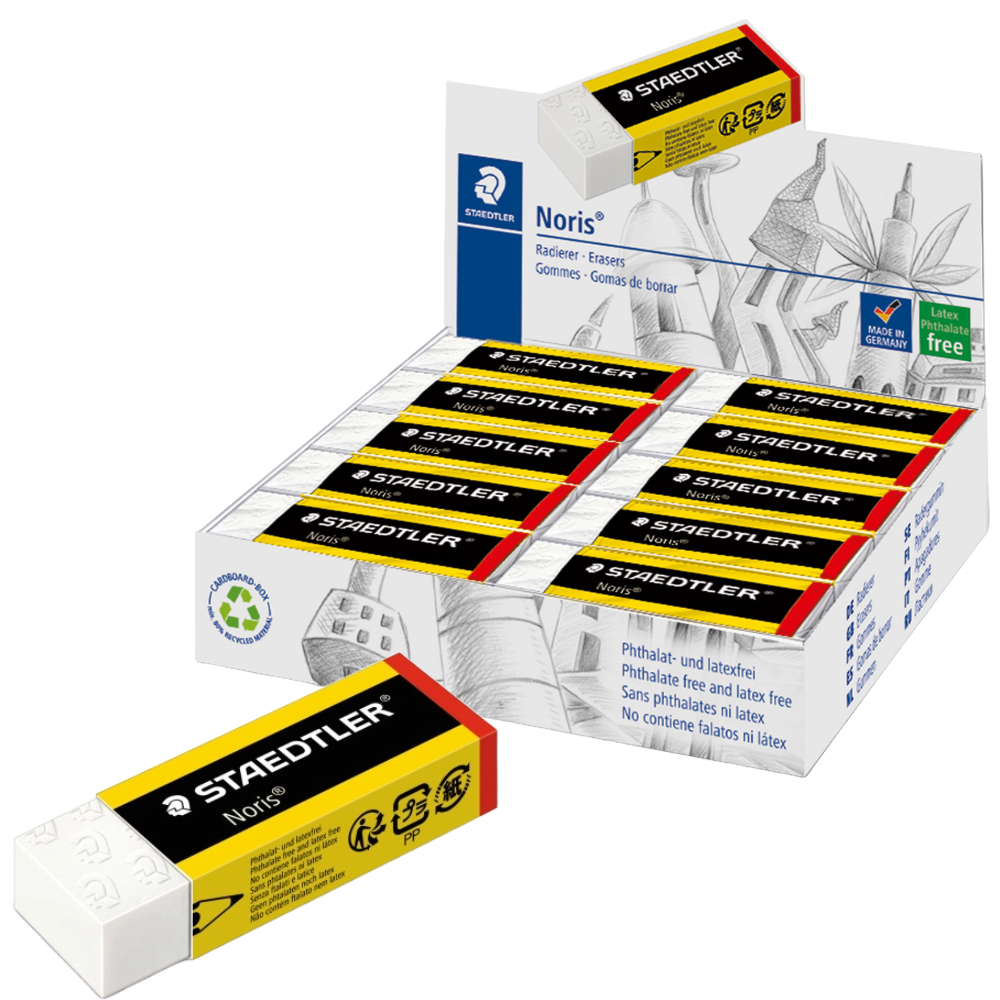 ΓΟΜΟΛΑΣΤΙΧΑ STAEDTLER 526 N20 ΛΕΥΚΗ NORIS (ΠΑΚ= 20 ΤΕΜ) 65X23X13MM