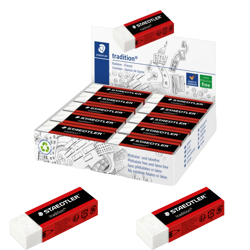 ΓΟΜΟΛΑΣΤΙΧΑ STAEDTLER 526 T20 ΛΕΥΚΗ NORIS (ΠΑΚ= 20 ΤΕΜ) 65X23X13MM