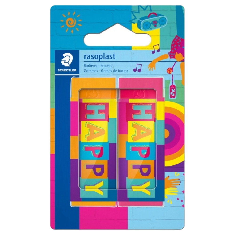 ΓΟΜΟΛΑΣΤΙΧΑ STAEDTLER HAPPY BLISTER=2 ΤΕΜ 526B2BK2HA