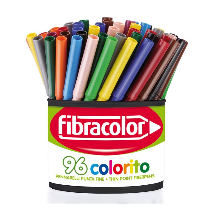 ΜΑΡΚΑΔΟΡΟΙ FIBRA (ΛΕΠΤΟΙ) COLORITO (ΣΕΤ=96 ΤΕΜ.x12 ΧΡΩΜ.) (2.9MM) 539SW96B