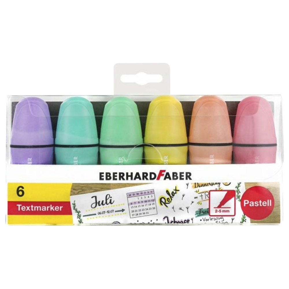 ΜΑΡΚΑΔΟΡΟΙ ΥΠΟΓΡΑΜΜΙΣΗΣ ΜΙΝΙ 6 ΠΑΣΤΕΛ ΧΡΩΜΑΤΑ (BLISTER) EFA 5514-03