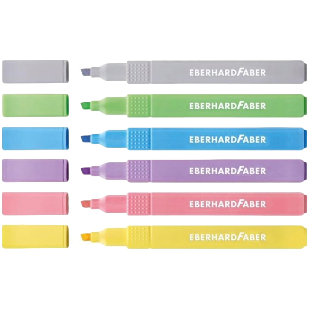 ΜΑΡΚΑΔΟΡΟΙ ΥΠΟΓΡΑΜΜΙΣΗΣ SLIM 6 ΠΑΣΤΕΛ ΧΡΩΜΑΤΑ (BLISTER) EFA FABER 5515-06